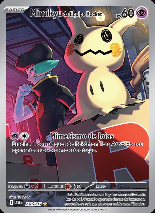 Mimikyu da Equipe Rocket, número 238