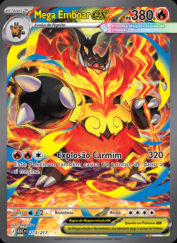 Mega Emboar ex, número 273