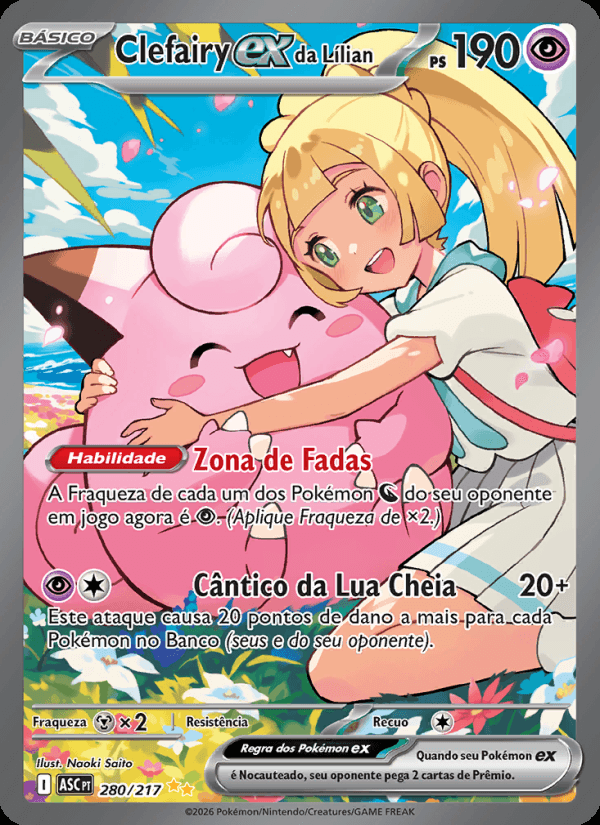 Clefairy ex da Lílian, número 280