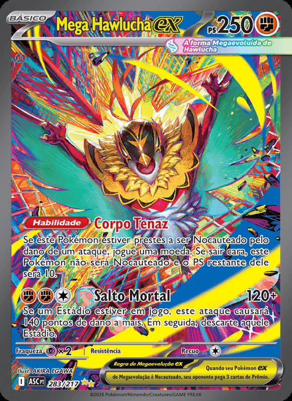 Mega Hawlucha ex, número 283
