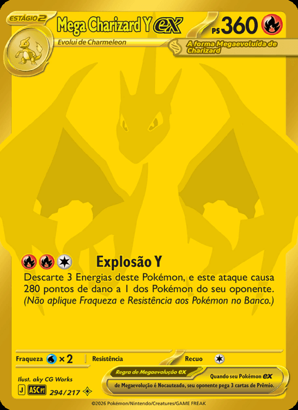 Mega Charizard Y ex, número 294