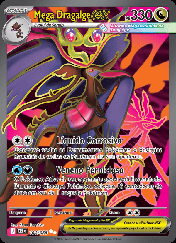 Mega Dragalge ex, número 104