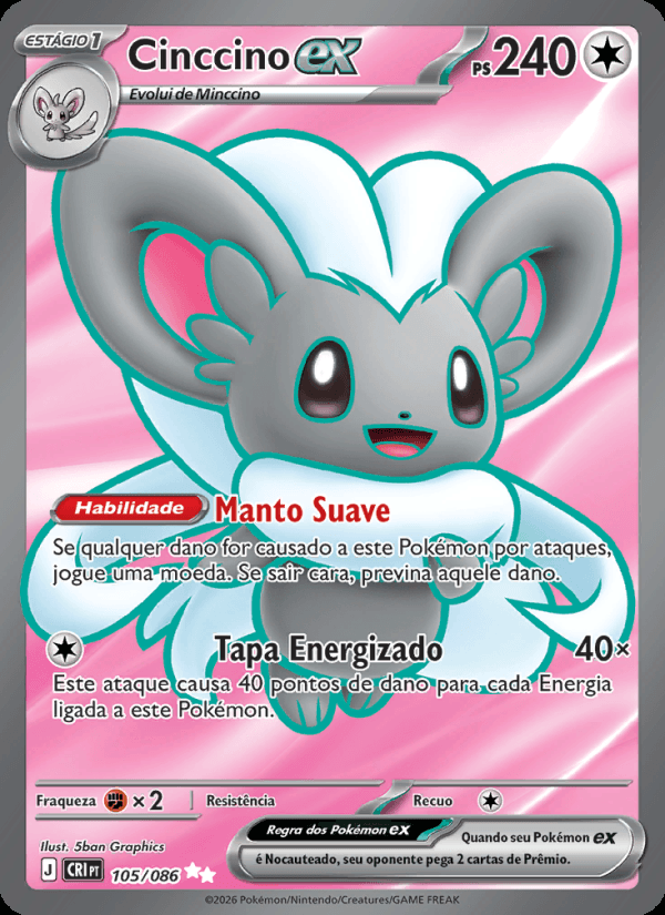 Cinccino ex, número 105