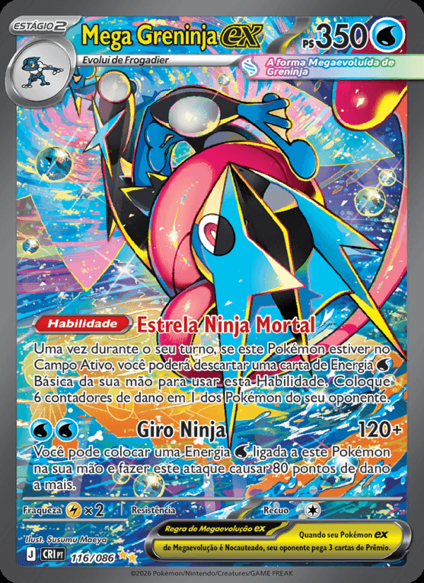 Mega Greninja ex, número 116