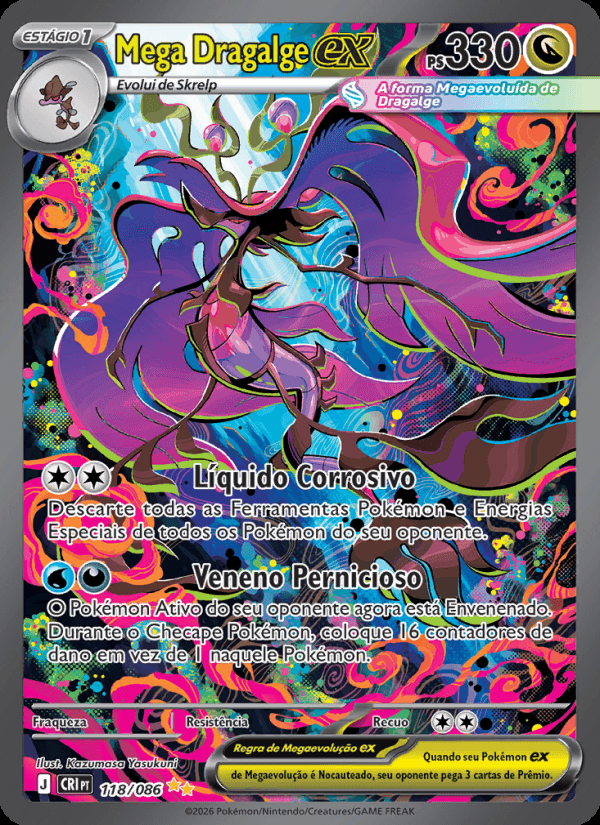 Mega Dragalge ex, número 118