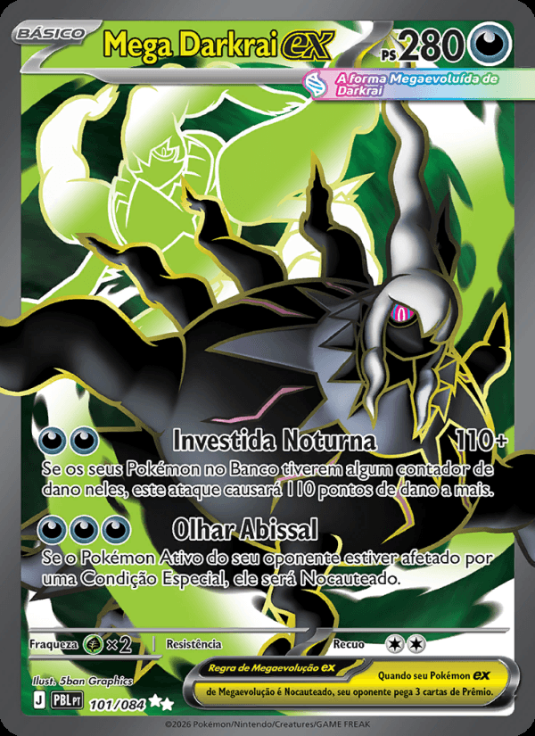 Mega Darkrai ex, número 101