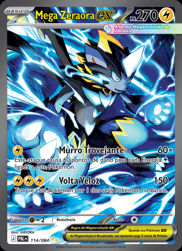 Mega Zeraora ex, número 114