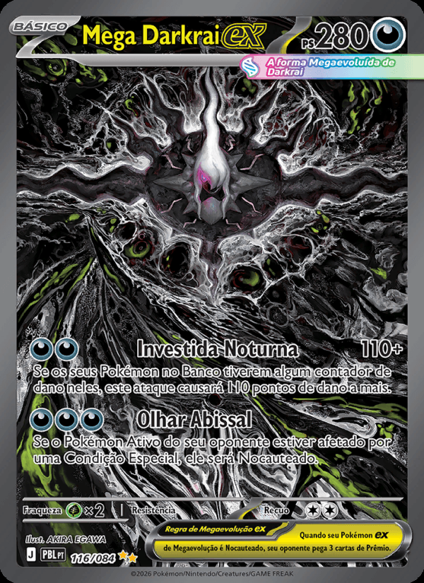 Mega Darkrai ex, número 116