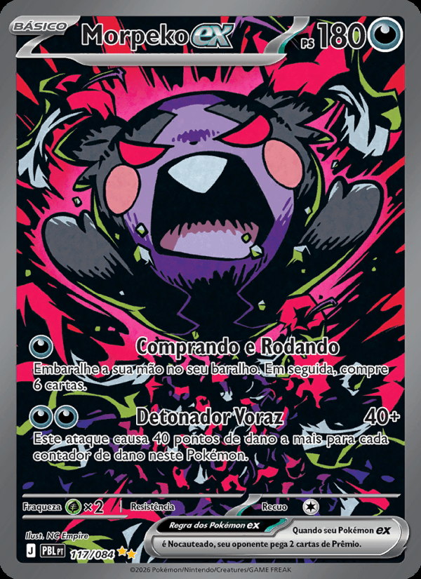Morpeko ex, número 117