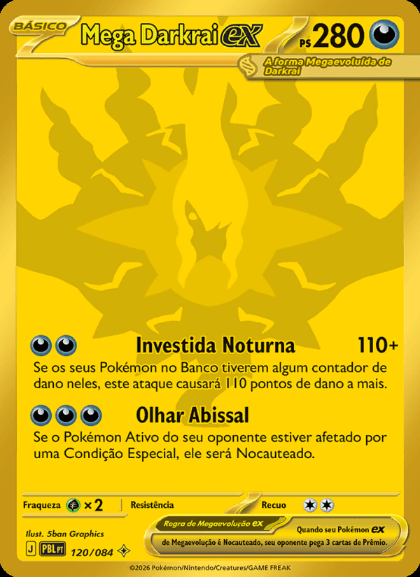 Mega Darkrai ex, número 120